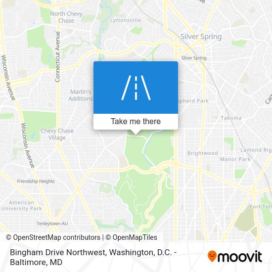 Mapa de Bingham Drive Northwest
