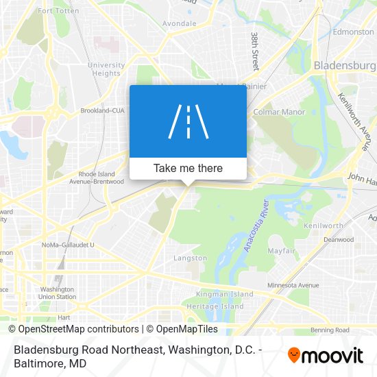 Mapa de Bladensburg Road Northeast