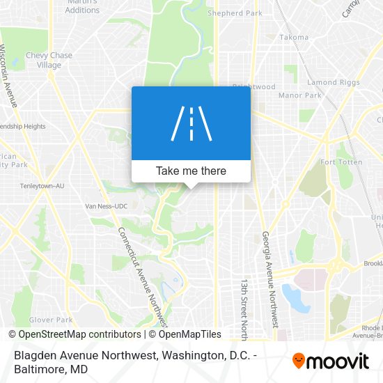 Mapa de Blagden Avenue Northwest