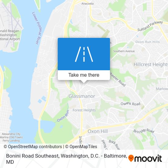 Mapa de Bonini Road Southeast