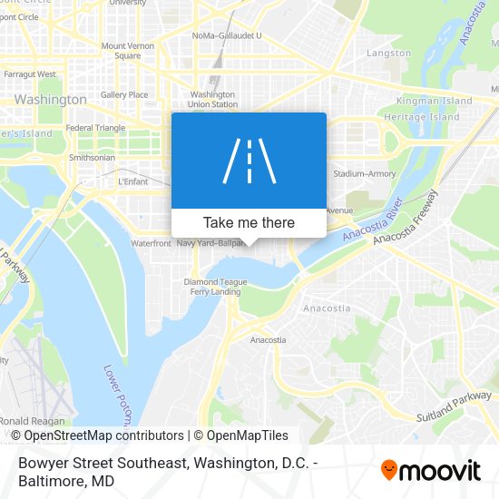Bowyer Street Southeast map