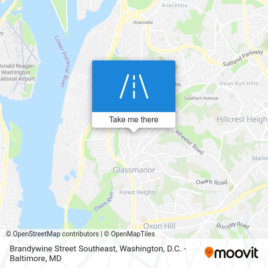 Mapa de Brandywine Street Southeast