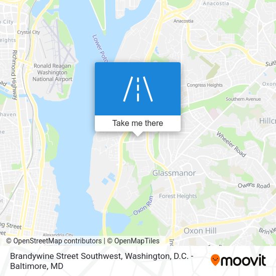 Mapa de Brandywine Street Southwest