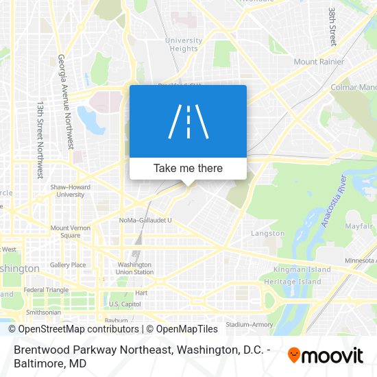 Brentwood Parkway Northeast map