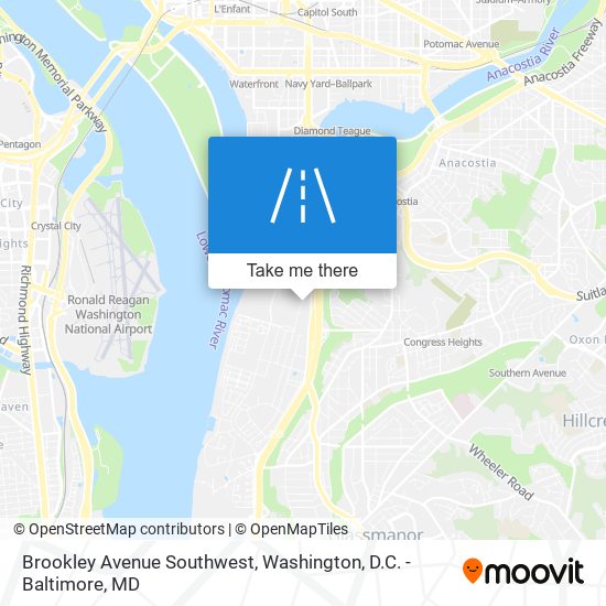 Brookley Avenue Southwest map