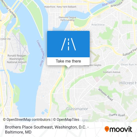 Brothers Place Southeast map