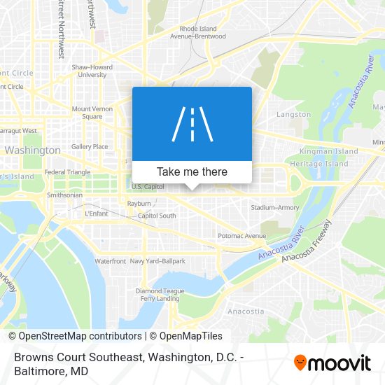 Browns Court Southeast map
