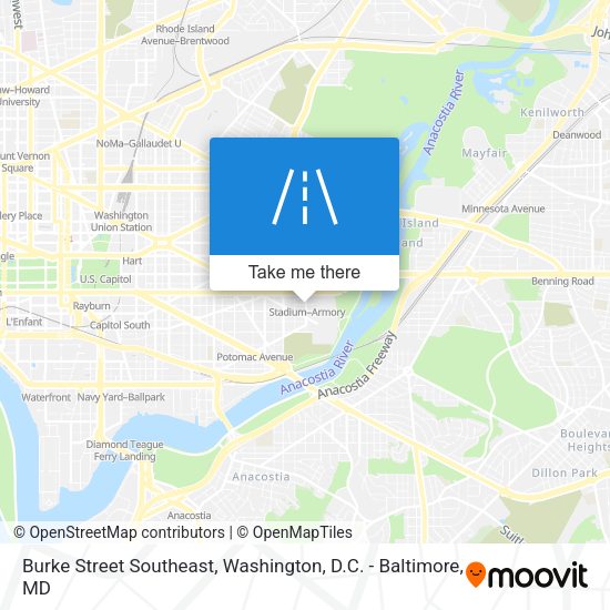Burke Street Southeast map