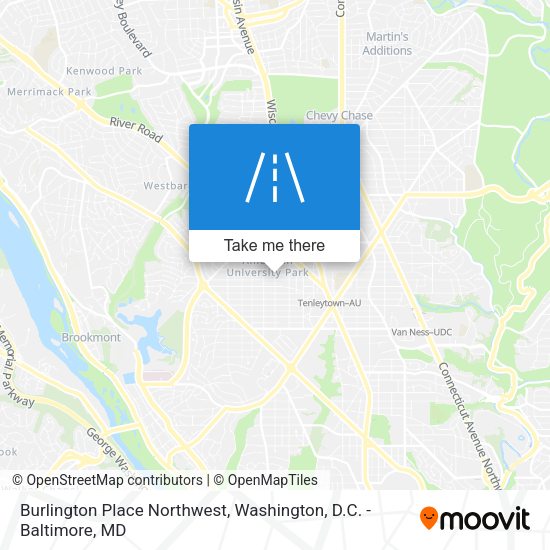 Burlington Place Northwest map