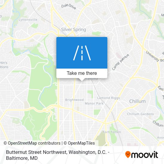 Mapa de Butternut Street Northwest