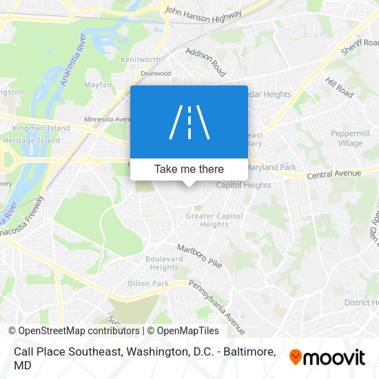 Mapa de Call Place Southeast