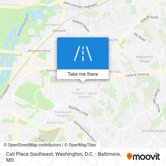 Call Place Southeast map