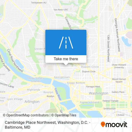 Cambridge Place Northwest map