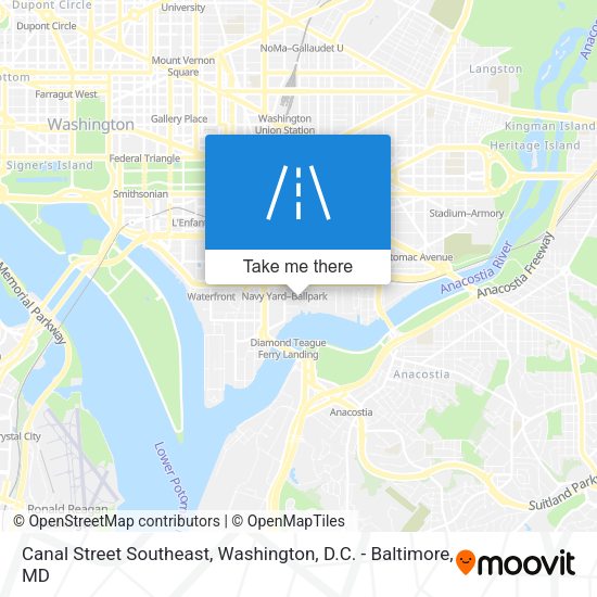 Canal Street Southeast map
