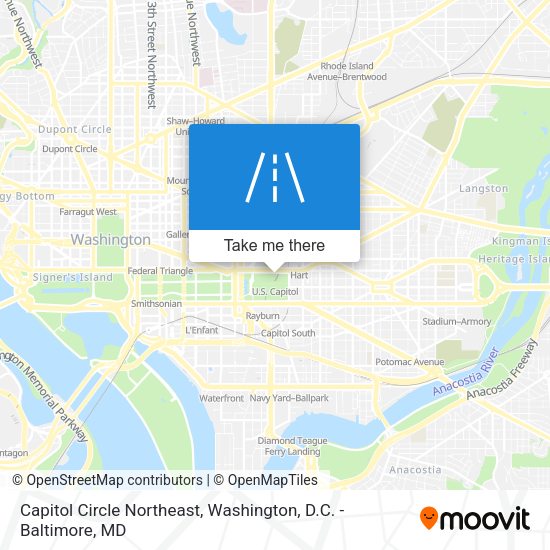 Capitol Circle Northeast map