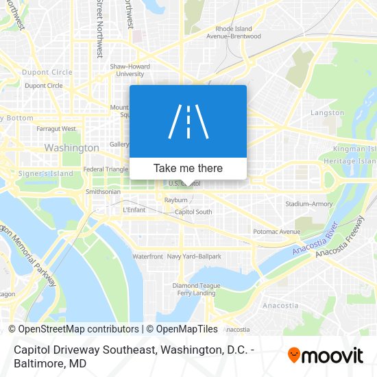 Mapa de Capitol Driveway Southeast