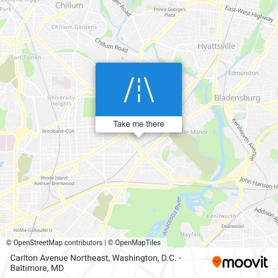 Mapa de Carlton Avenue Northeast