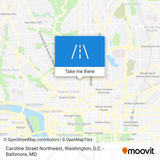 Mapa de Caroline Street Northwest