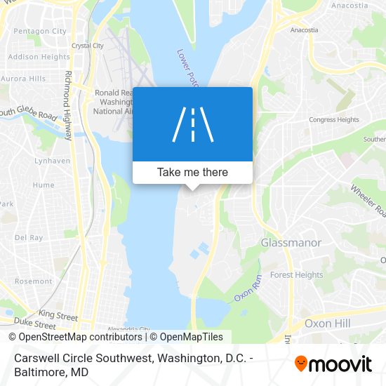 Mapa de Carswell Circle Southwest
