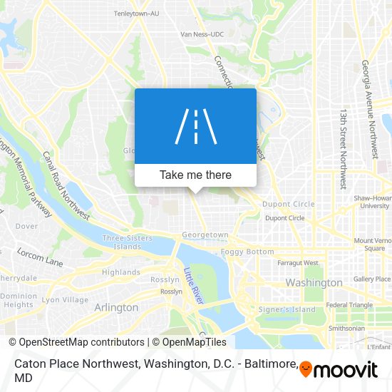 Caton Place Northwest map