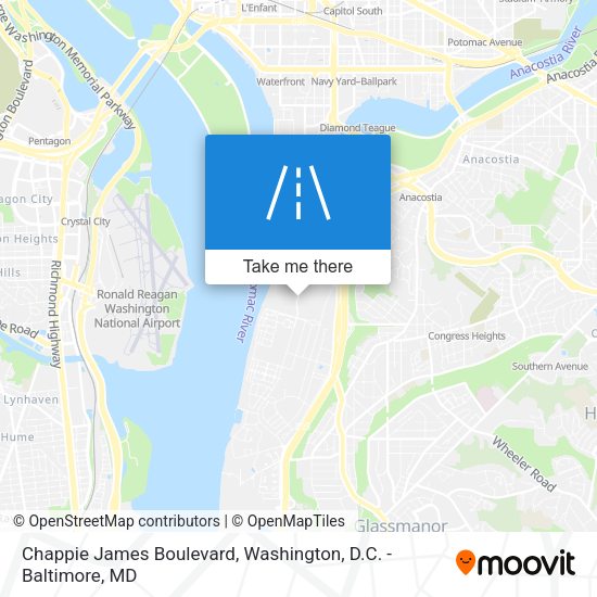 Chappie James Boulevard map