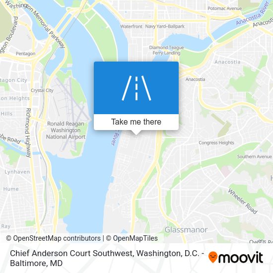 Chief Anderson Court Southwest map