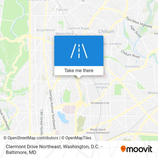 Clermont Drive Northeast map