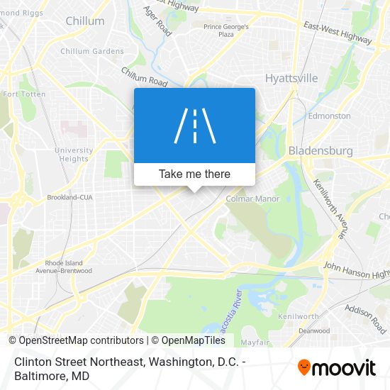 Clinton Street Northeast map
