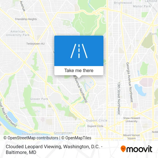 Clouded Leopard Viewing map