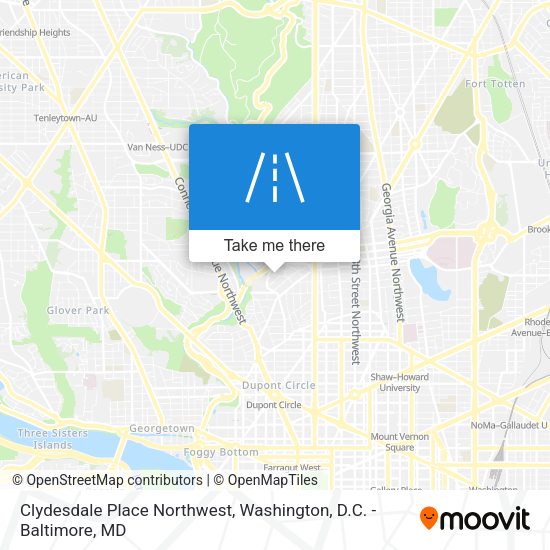 Clydesdale Place Northwest map