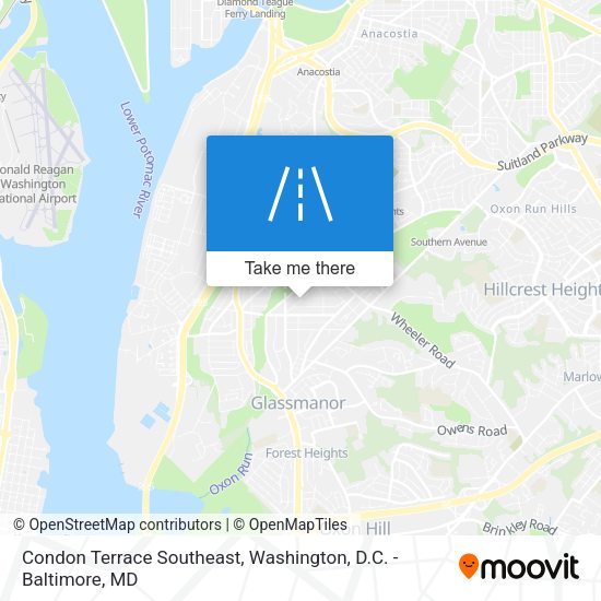 Condon Terrace Southeast map