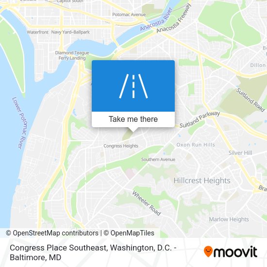 Congress Place Southeast map