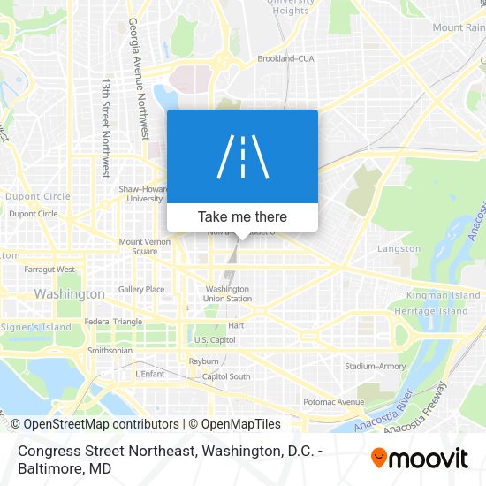 Mapa de Congress Street Northeast