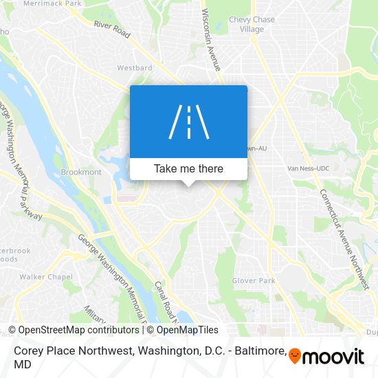 Corey Place Northwest map
