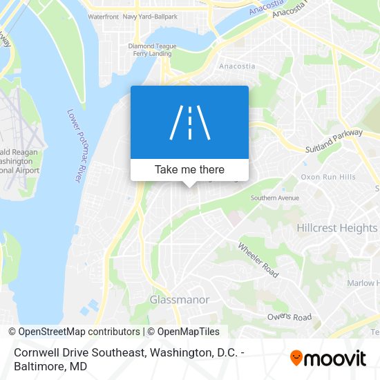 Cornwell Drive Southeast map