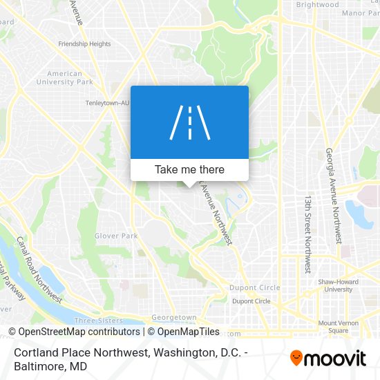 Cortland Place Northwest map