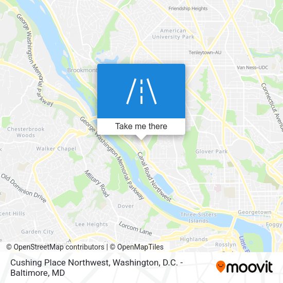 Cushing Place Northwest map