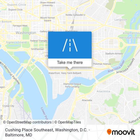 Mapa de Cushing Place Southeast