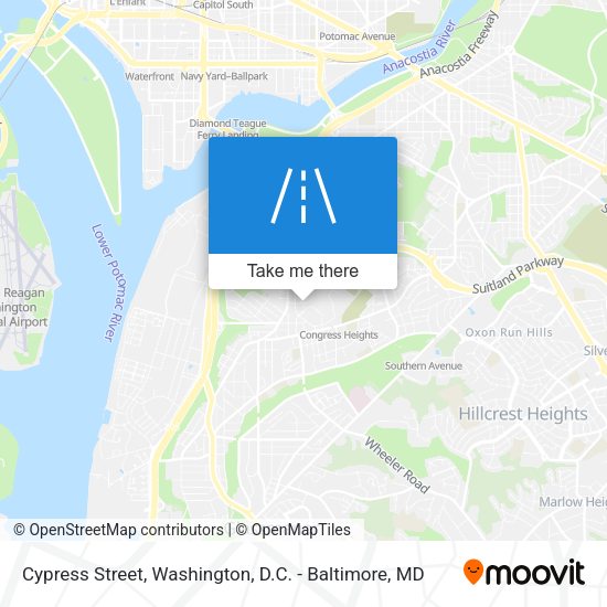 Cypress Street map