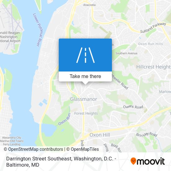 Mapa de Darrington Street Southeast