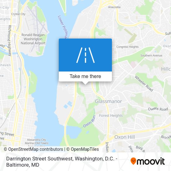 Mapa de Darrington Street Southwest