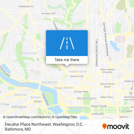 Decatur Place Northwest map