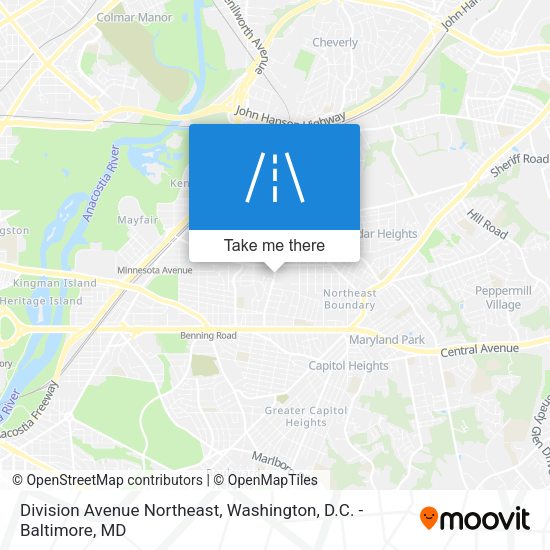 Mapa de Division Avenue Northeast