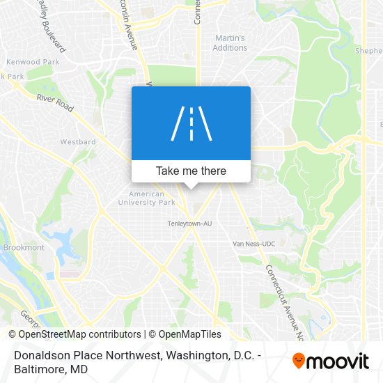 Mapa de Donaldson Place Northwest