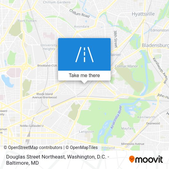 Douglas Street Northeast map
