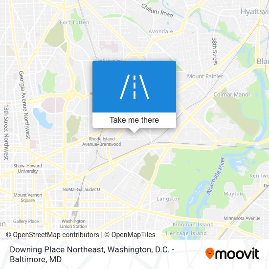 Downing Place Northeast map