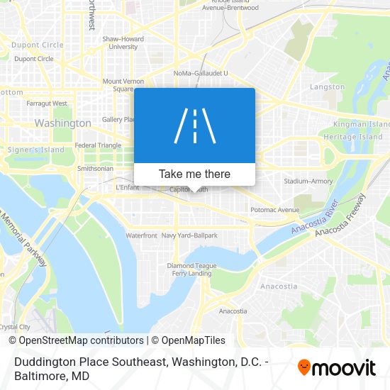 Duddington Place Southeast map