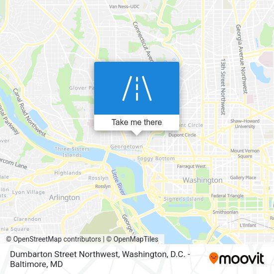 Mapa de Dumbarton Street Northwest