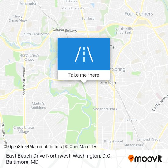 East Beach Drive Northwest map