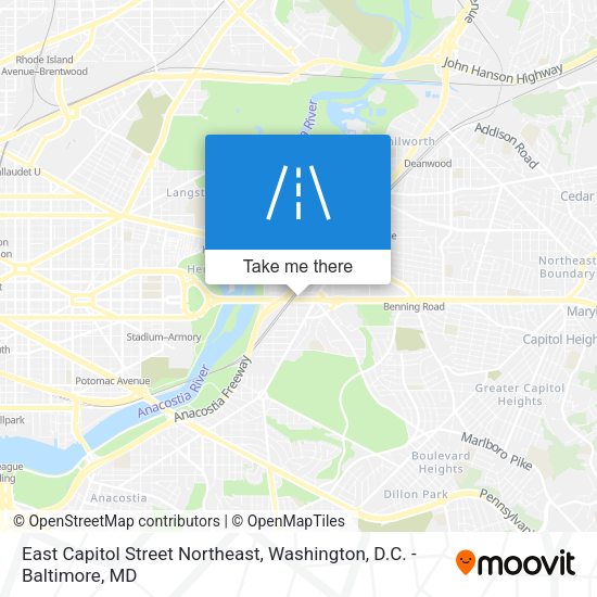 East Capitol Street Northeast map